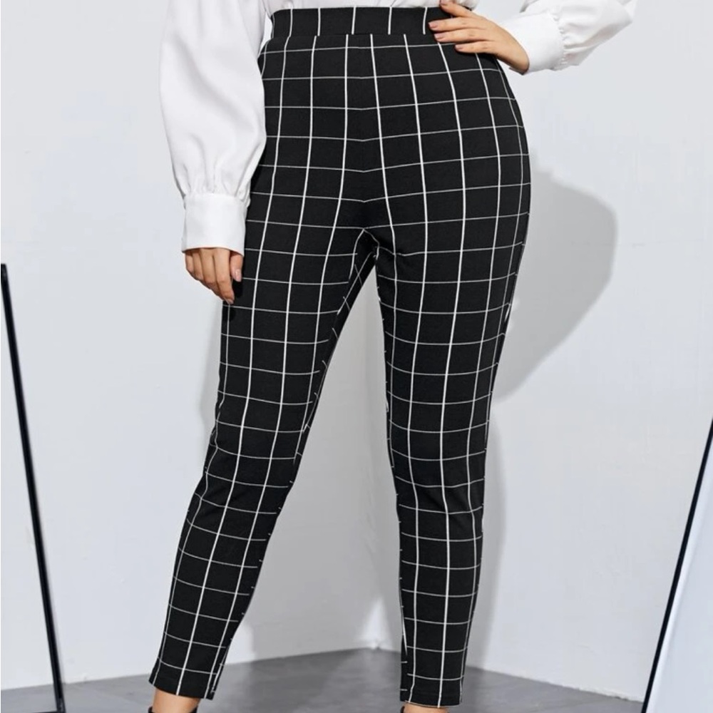 Grid Pants (Black/White)